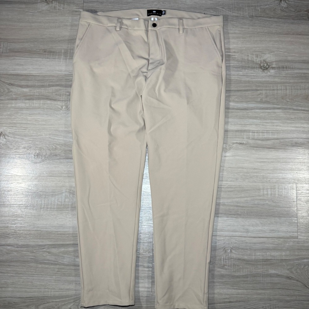 Under 510 Performance Nylon Stretch Chino‎ Golf Pants 38x27 Khaki Beige Modern